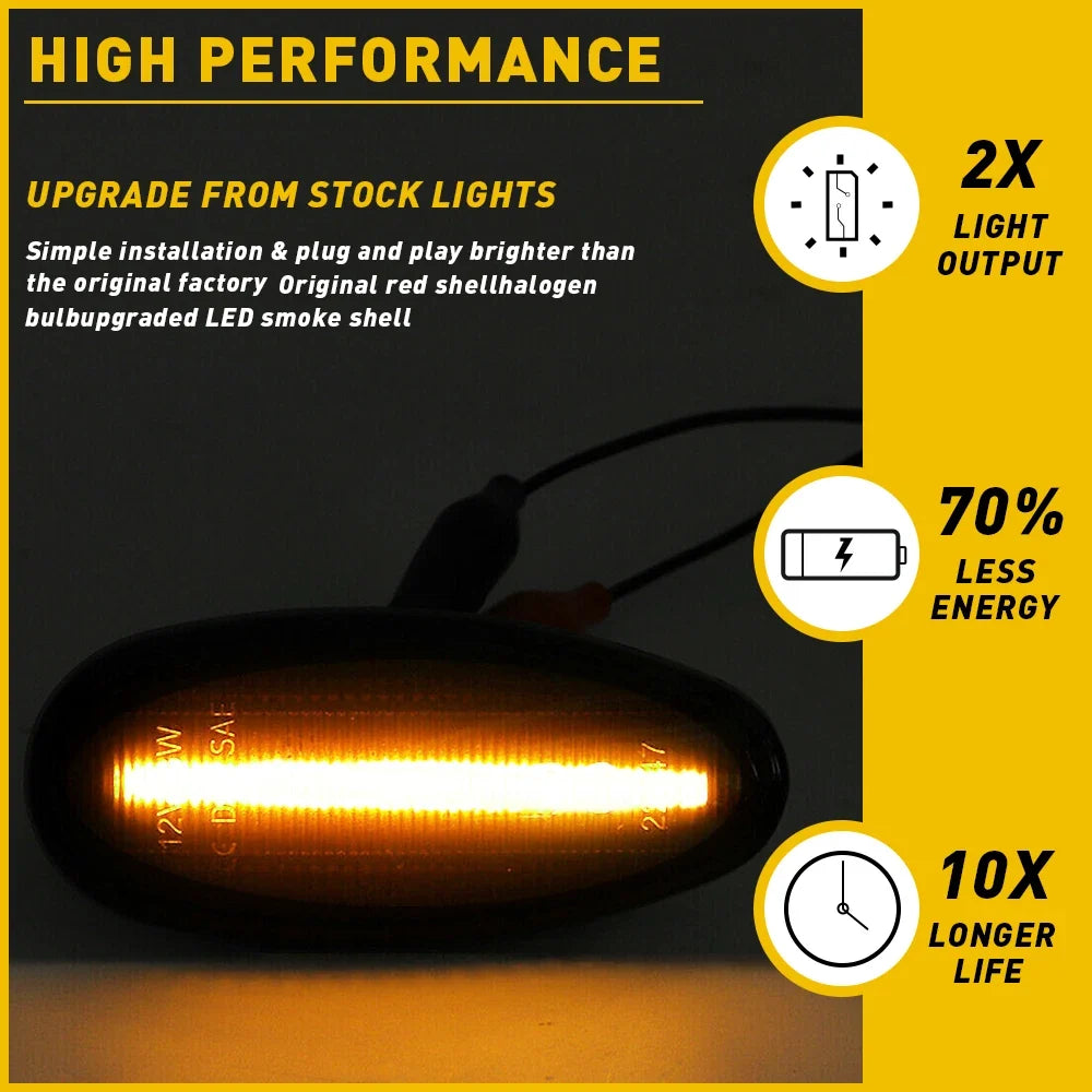 Smoke LED Side Marker Light for Mitsubishi Outlander Lancer (2003–2023)