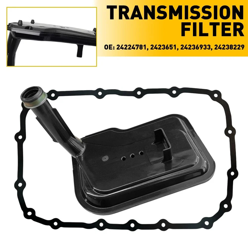 Set of 2 CVT Transmission Filter Oil Pan Gaskets for Chevy Cadillac GMC (2010–2015)