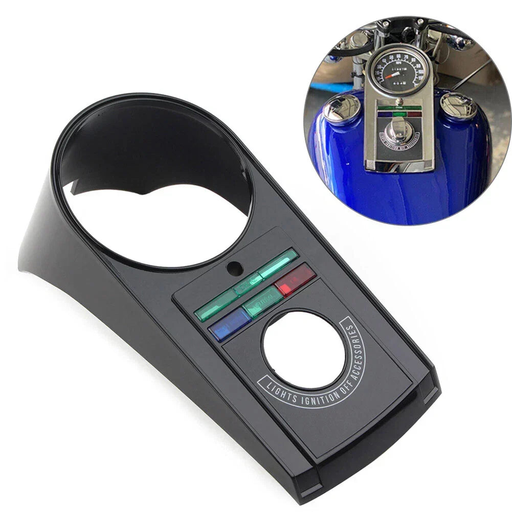 Black Dash Cover for Speedometer - Softail Harley (1971-1990)