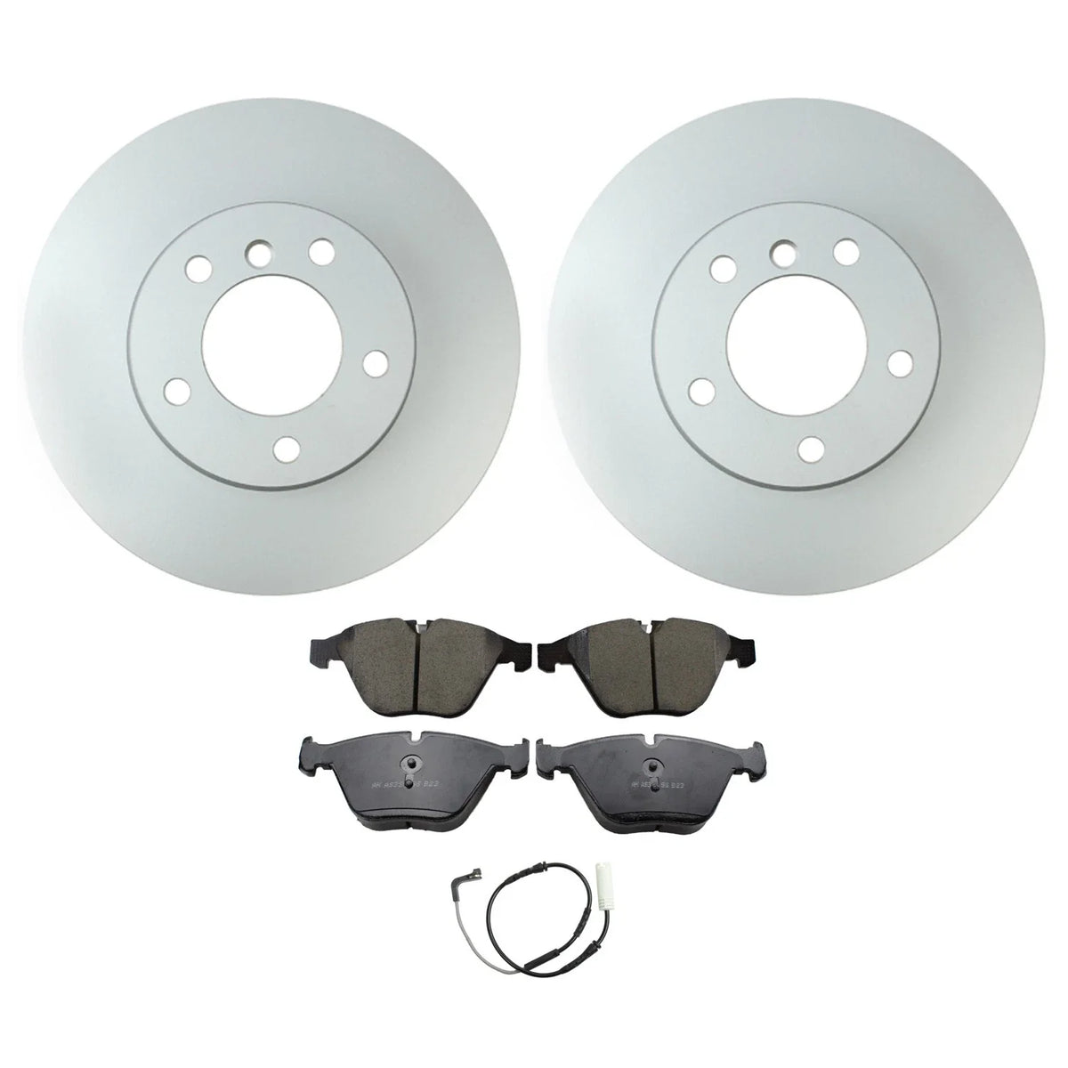 Hella Front Rotors & Akebono Euro Ceramic Brake Pads for BMW E93 328i (2007–2013)