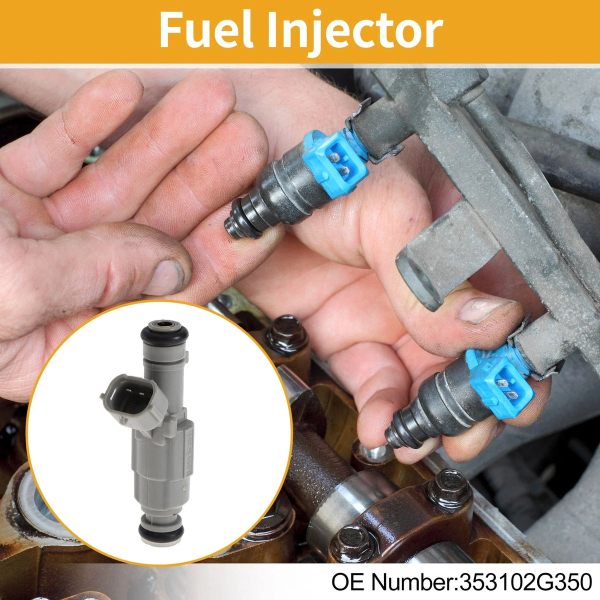 1 Pcs No.353102G350 Fuel Injector for Kia Sorento 2.4L (2009–2015)