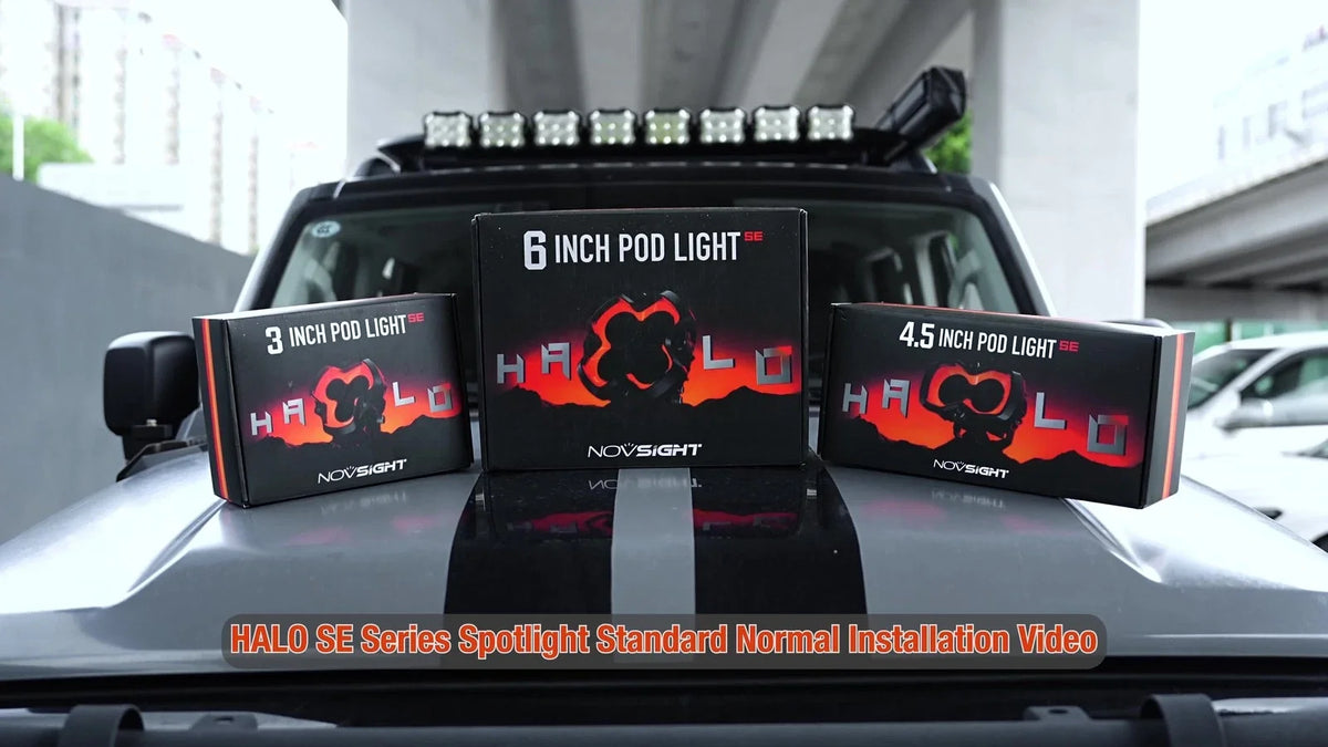 2X NOVSIGHT LED Pod Work Lights for Jeep SUV (2"/3"/4"/4.5"/6")
