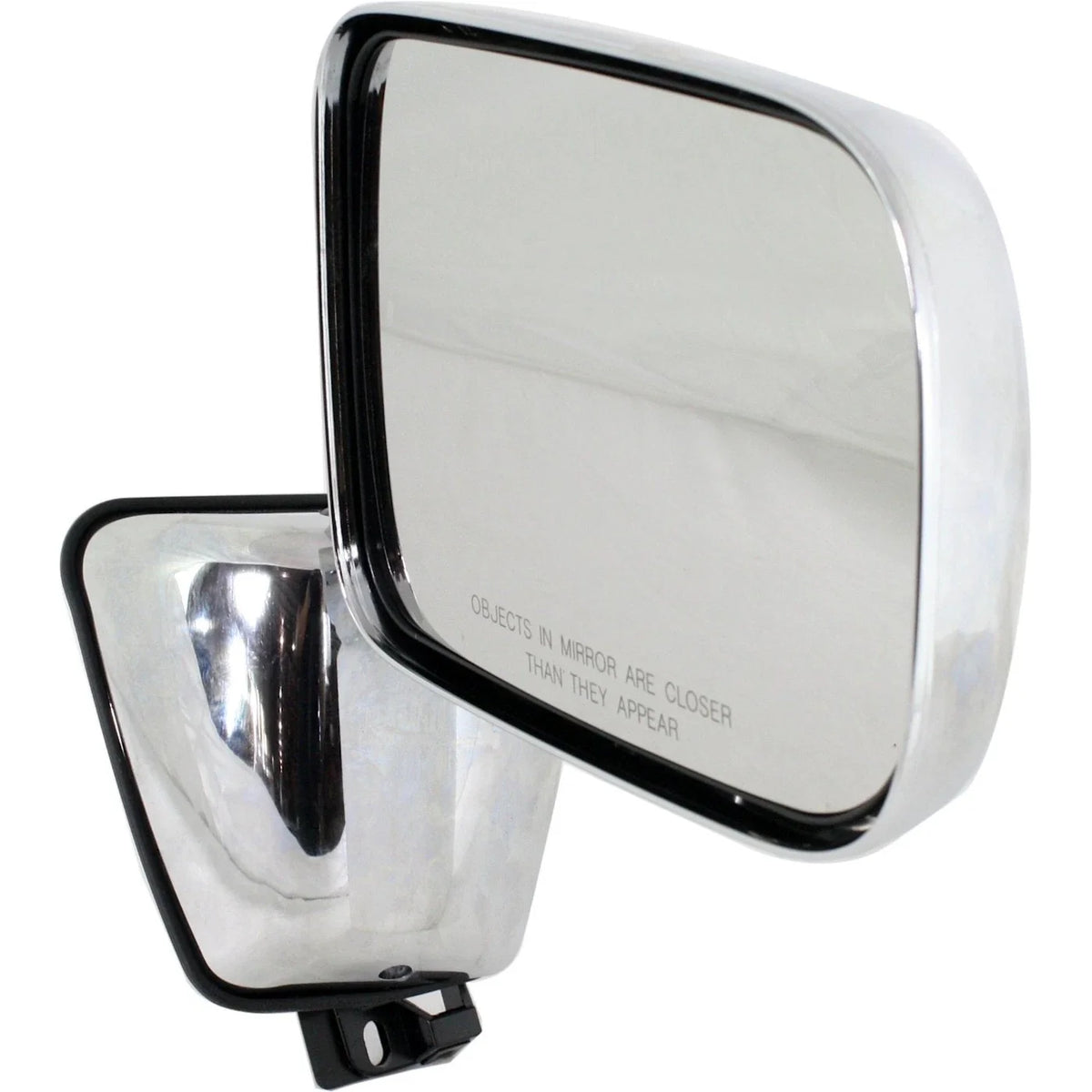Chrome Manual Mirrors Set of 2 for Dodge D250 (1988-1993)