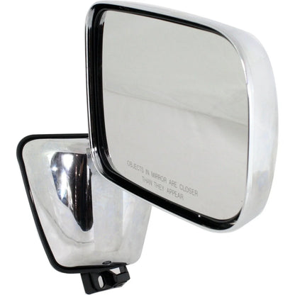 Chrome Manual Mirrors Set of 2 for Dodge D250 (1988-1993)