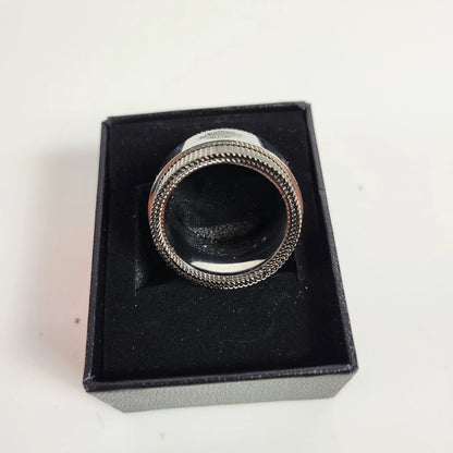 Men's Mesh Chain Ring featuring Bar & Shield Logo for Harley-Davidson