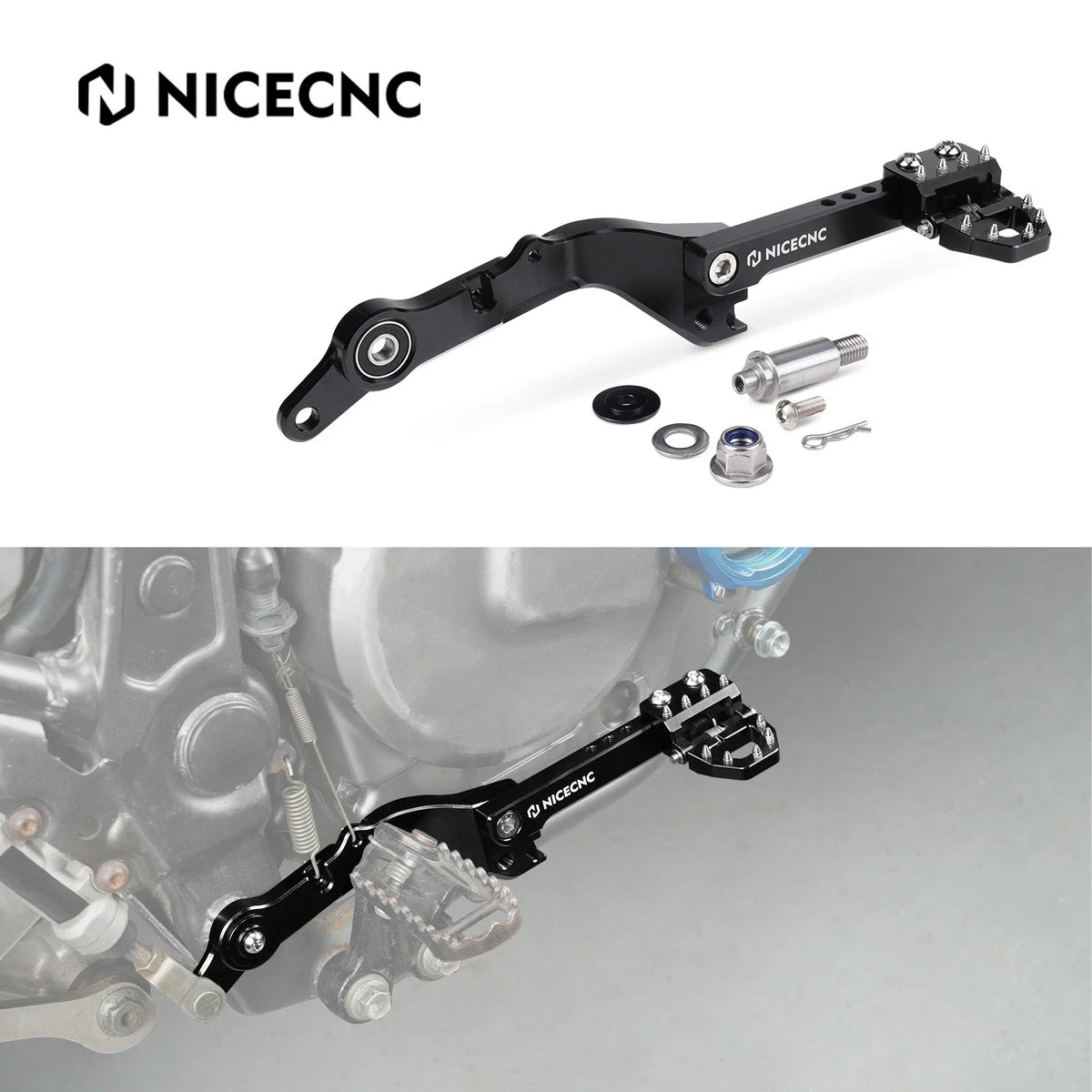 Rear Foot Brake Lever Pedal Kit for Suzuki DR650S/SE (1996–2025) Aluminum