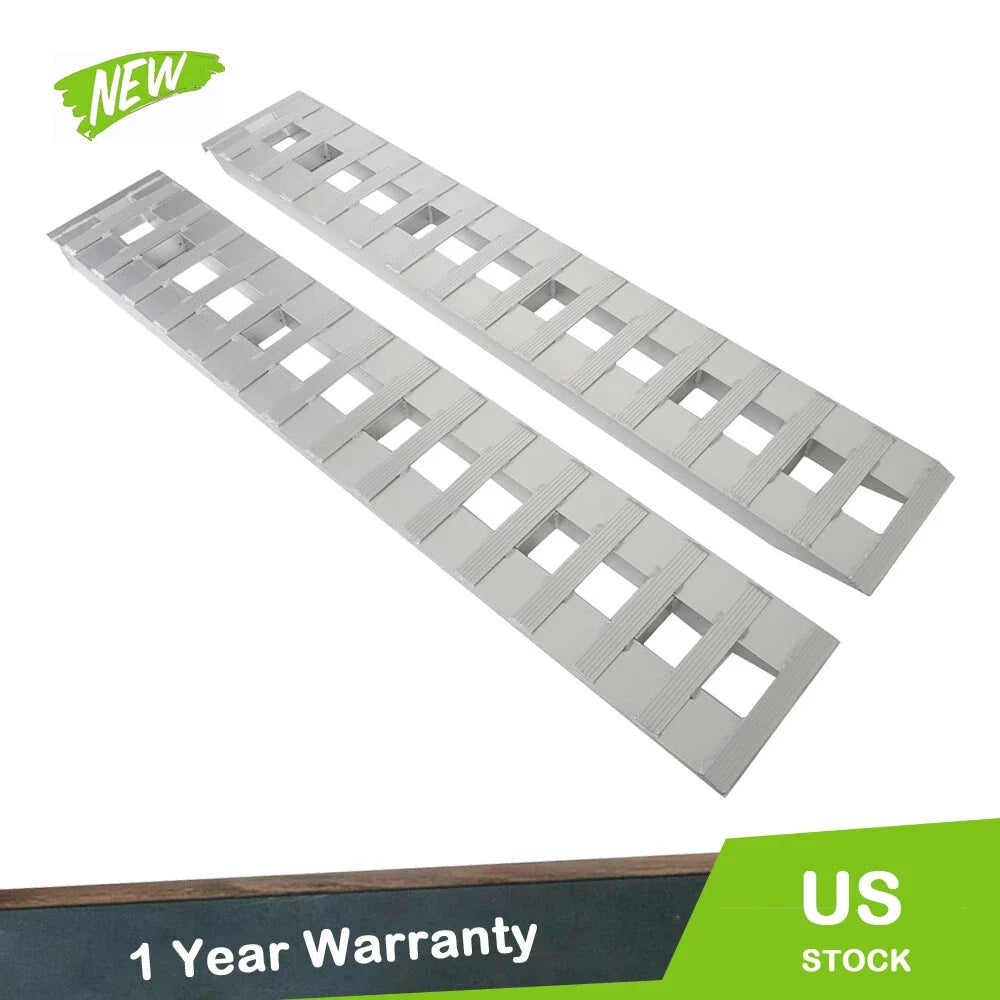 Set of 2 Aluminum Trailer Ramps 84"x14" 6000 LBS Capacity