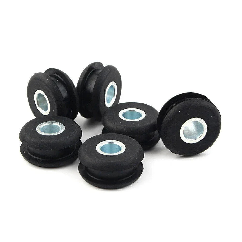 Black Gas Tank Mounts (6 Pack) for Harley FXWG Softail