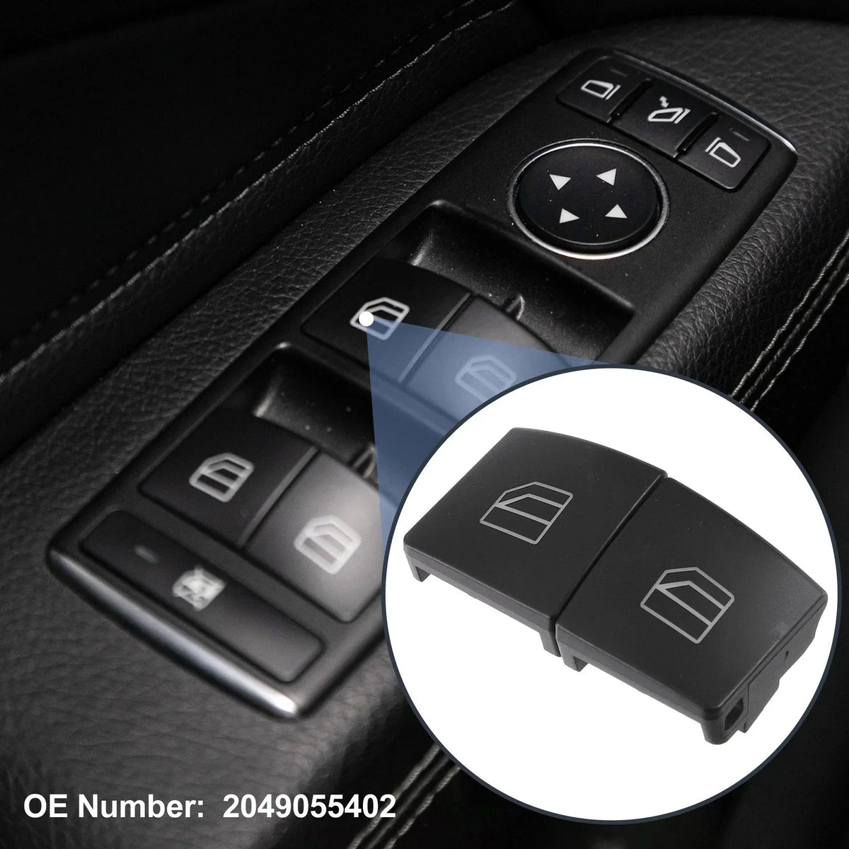 Window Lift Switch Button Covers for GLE500 (2016-2020) Mercedes-Benz