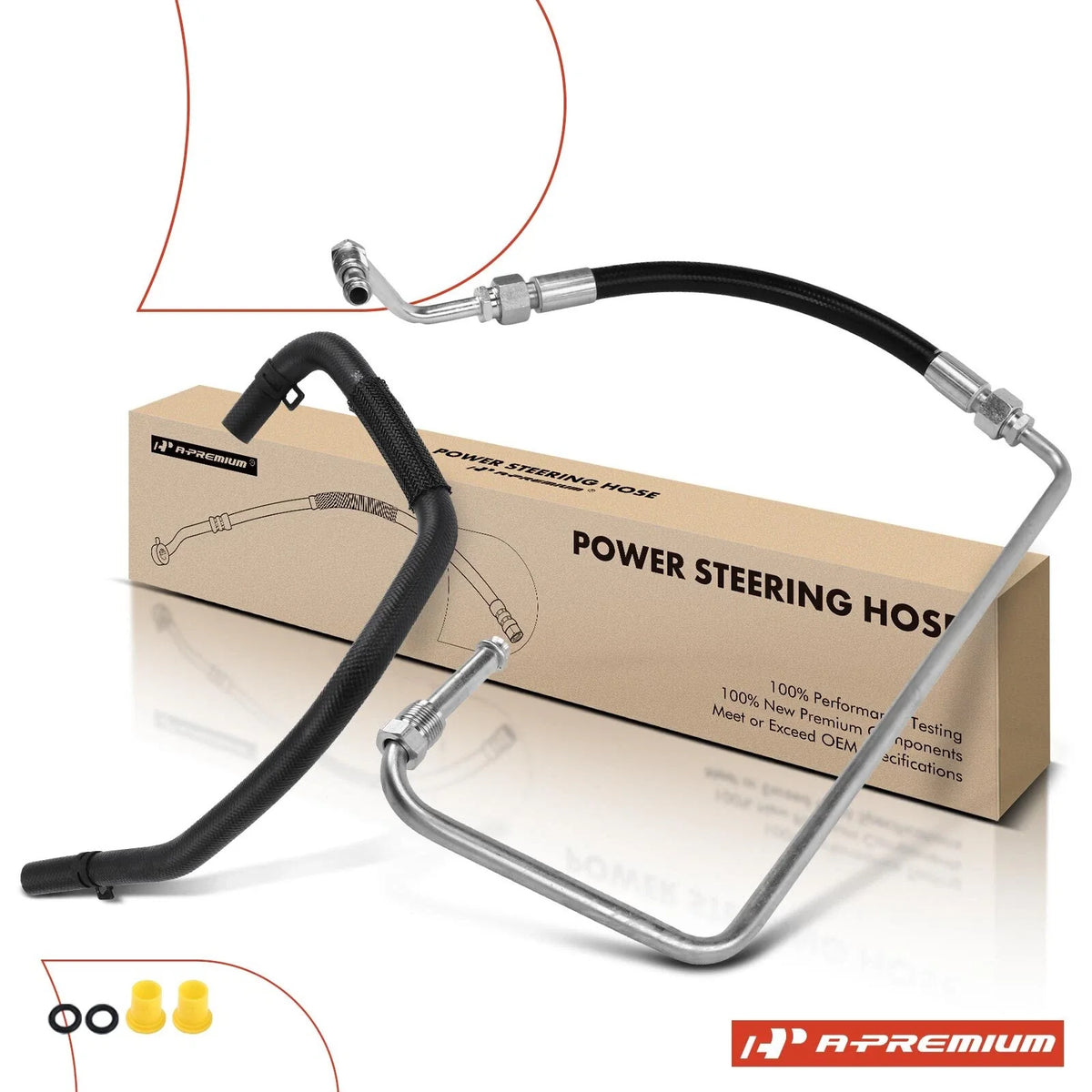 2X Power Steering Pressure & Reservoir Line Hose for Jeep Grand Cherokee (1999–2004)