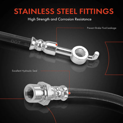 Rear Brake Hydraulic Hose for Sephia, Spectra (2000-2004)