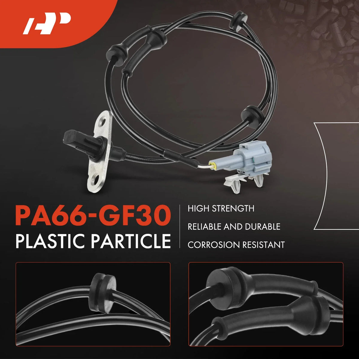 4-Piece ABS Wheel Speed Sensor Set for Nissan Frontier (Auto Trans)