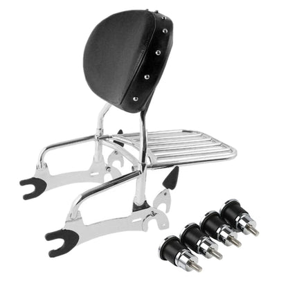 12" Backrest Sissy Bar with Quick Release Spools for 2014-2022 Indian Chieftain