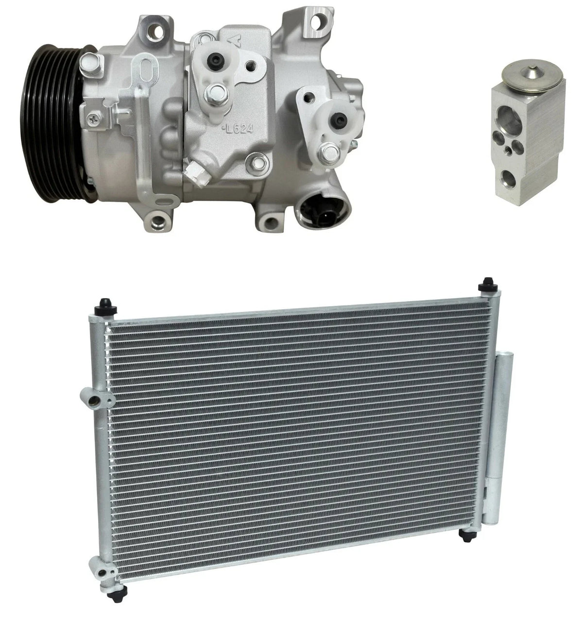 AC Compressor Kit with Condenser for Scion xB 2.4L (2008–2009)