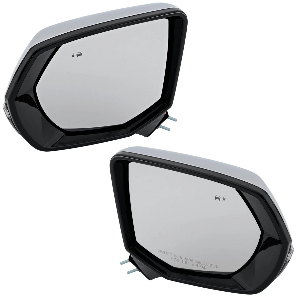 Set of 2 Heated Mirrors for Chevy Yukon