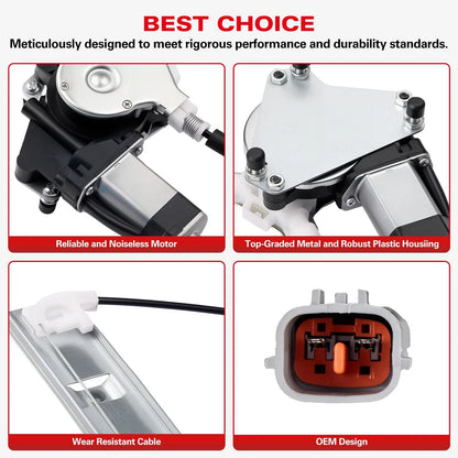 Window Regulator Assembly w/ Motor for Ford Escape 2008-2011 Right Front