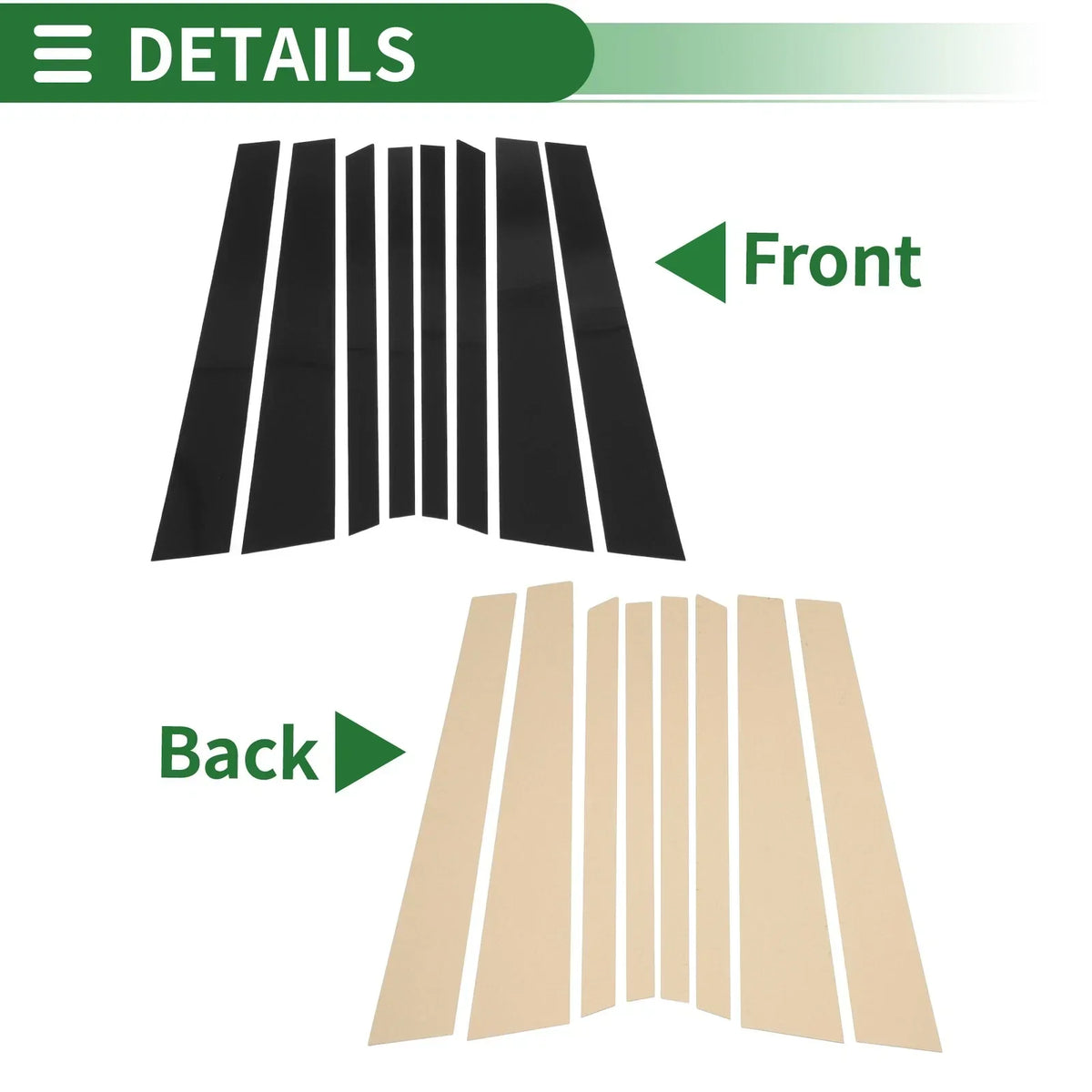 8 Piece Door Trim for BMW X5 (2014-2018) - Window Pillar
