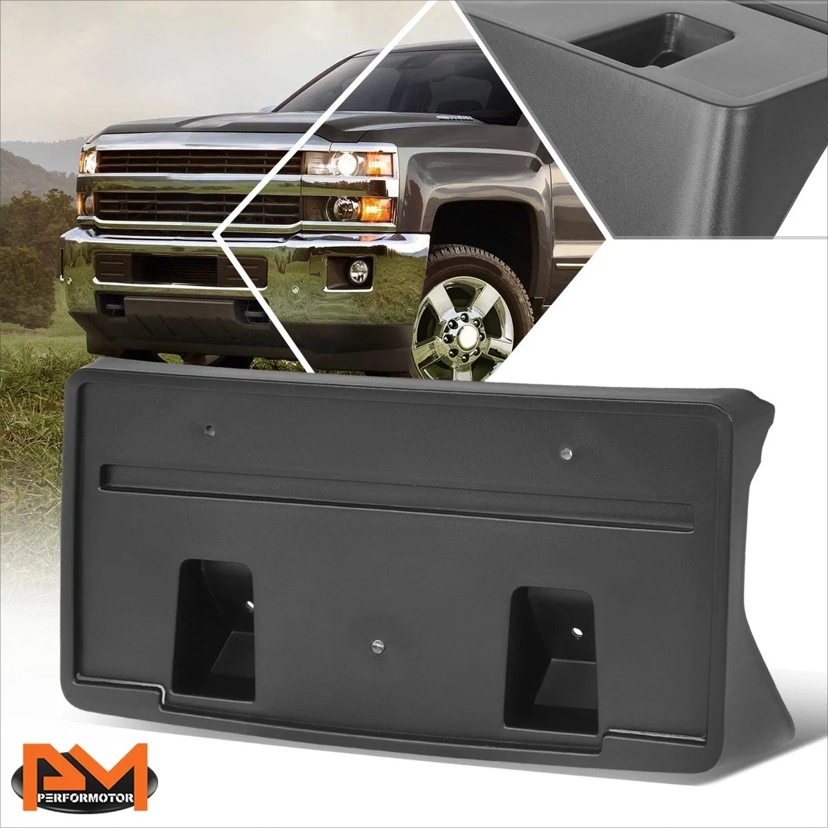 Front Mounting Bracket for License Plate - Chevy Silverado 2500 HD 2015-2019