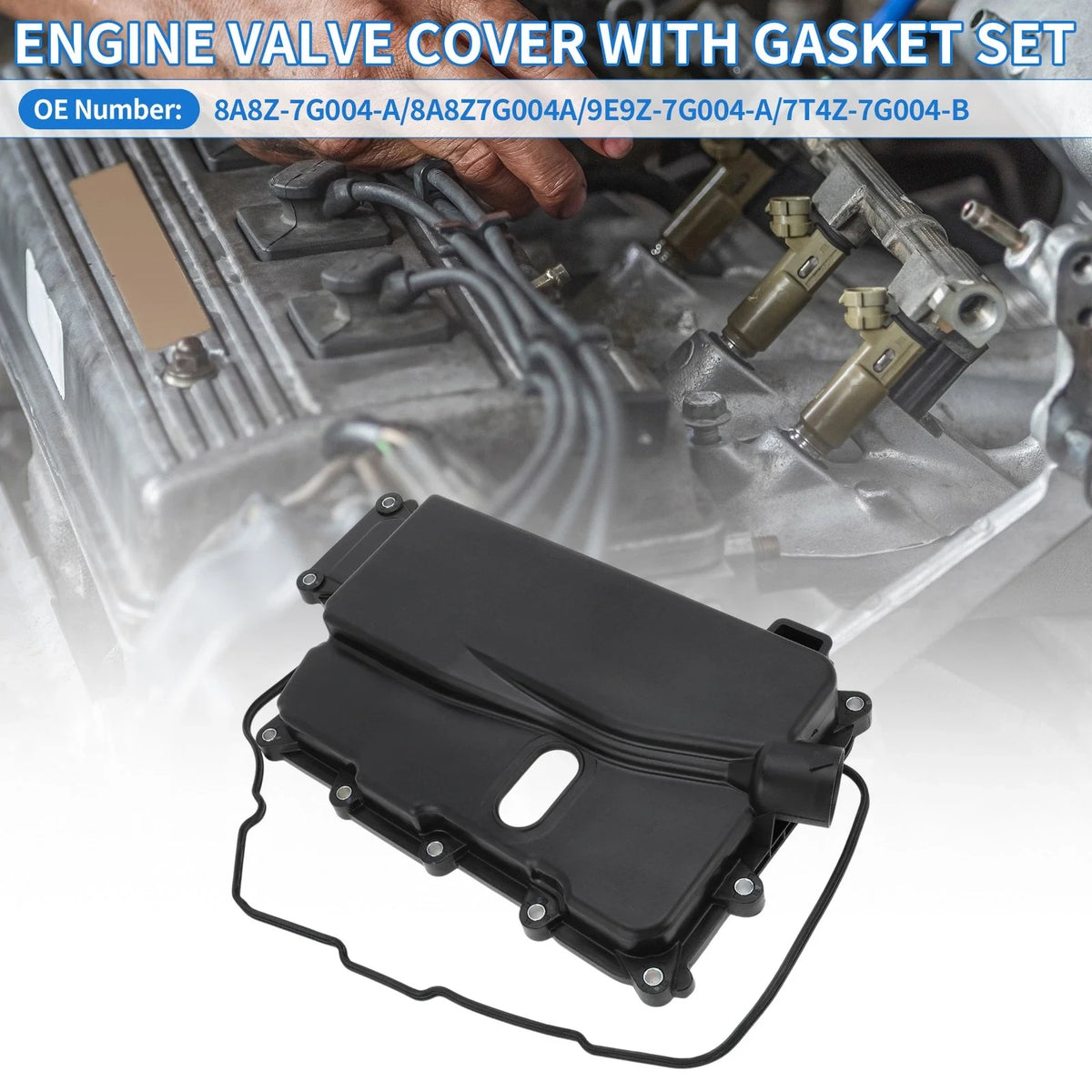 Engine Valve Cover for Ford Edge (2007–2019) Lincoln MKS MKT MKX MKZ 8A8Z-7G004-A