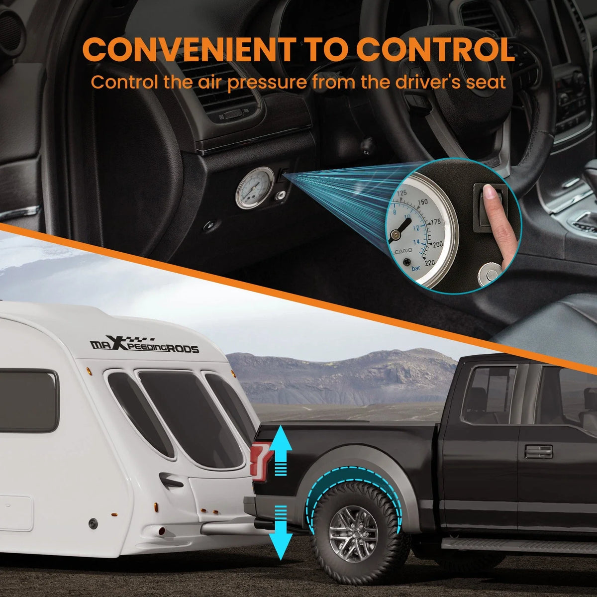 Air Spring Bag Kit with Controller for Ford F-150 2WD/4WD 2015-2020