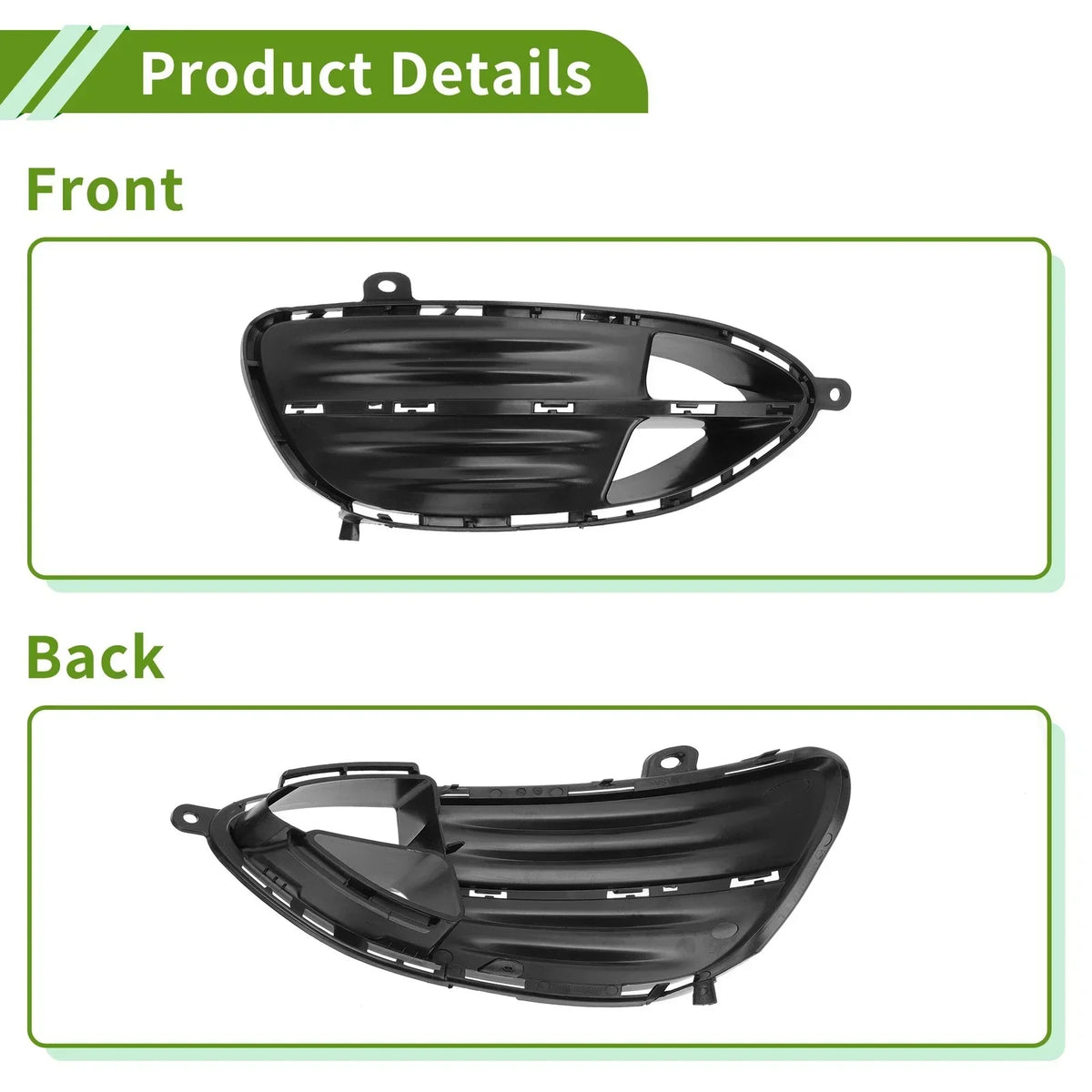 Left Front Fog Light Grill for Mercedes Benz E-Class 2010-2016