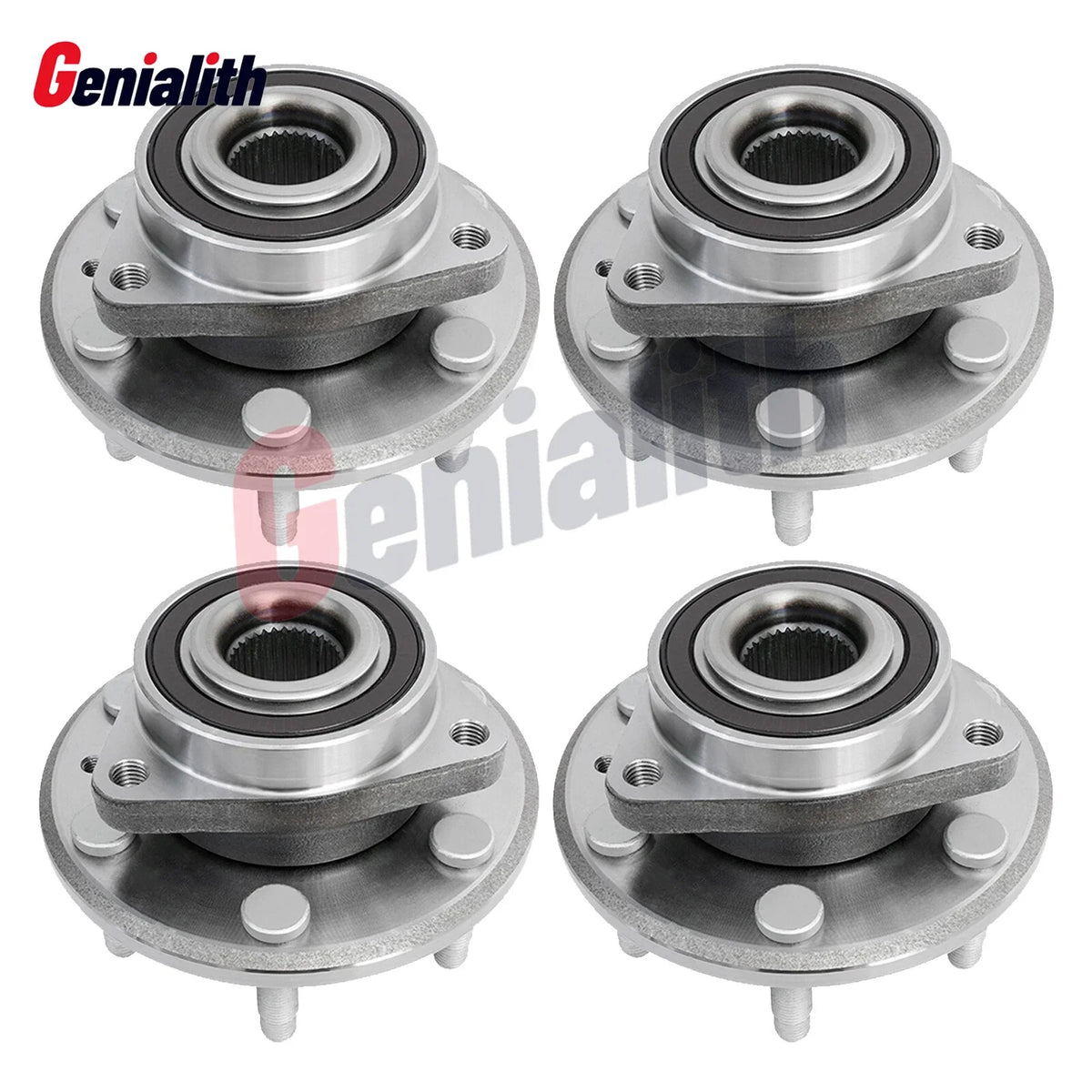 4-Piece Wheel Hub Bearings for 2007–2010 Saturn Outlook Front & Rear