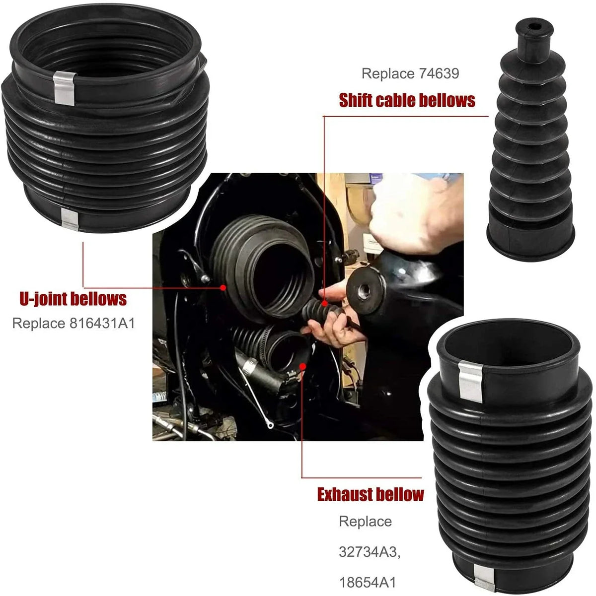 Repair Kit for Transom Bellows MerCruiser Alpha One 30-803099T1