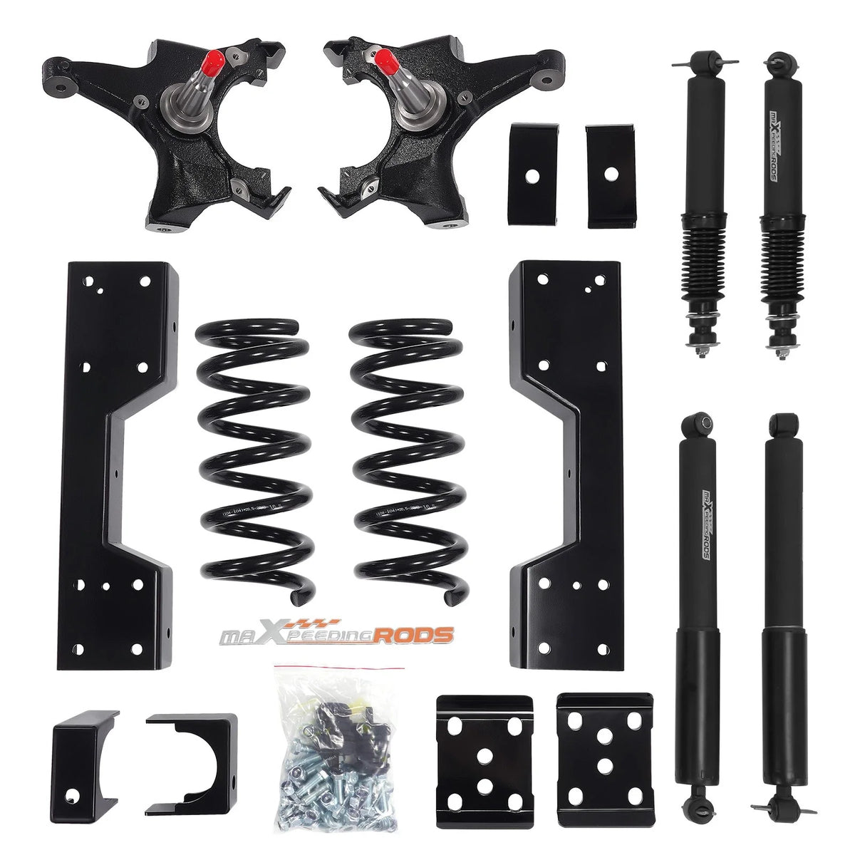 Lowering Shock Kit 5" Front 6" Rear for Silverado Sierra C1500 (1988–1998)