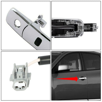 Front Driver Chrome Door Handle, Smart Entry for Nissan Murano 2003–2007