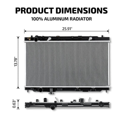 Replacement Aluminum Radiator for Acura Integra (1994–2001)
