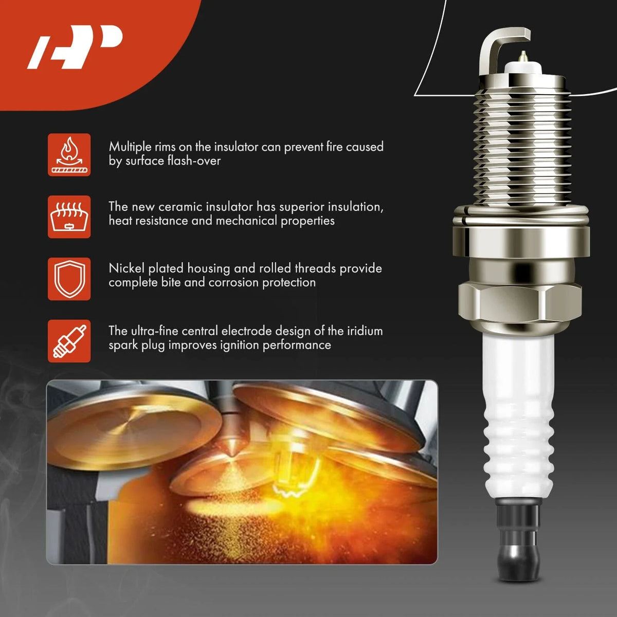 6 Ignition Coils with 6 Iridium Platinum Spark Plugs for Honda Acura