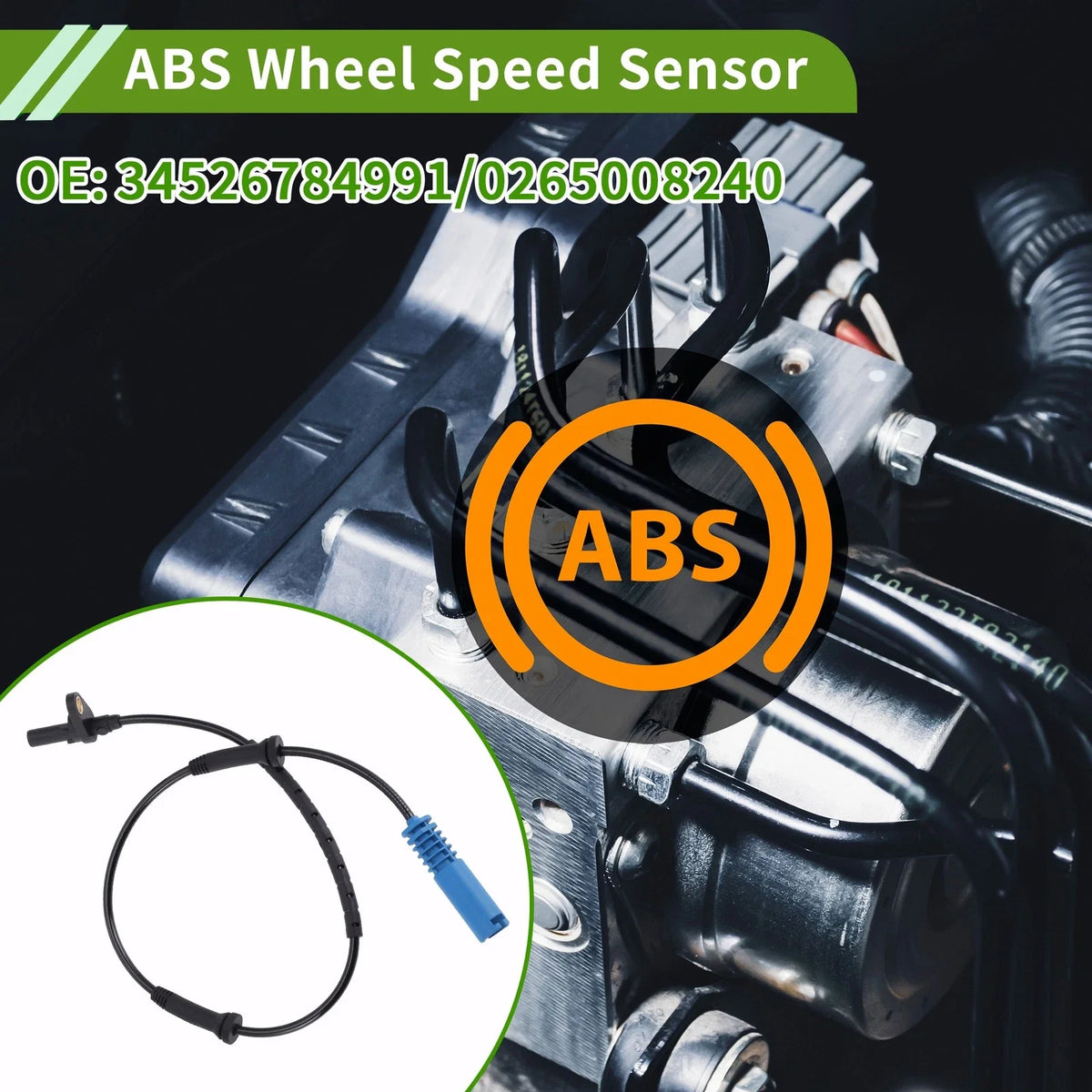 ABS Wheel Speed Sensor No. 34526784991 for BMW E84 Series X1 (2009–2015)