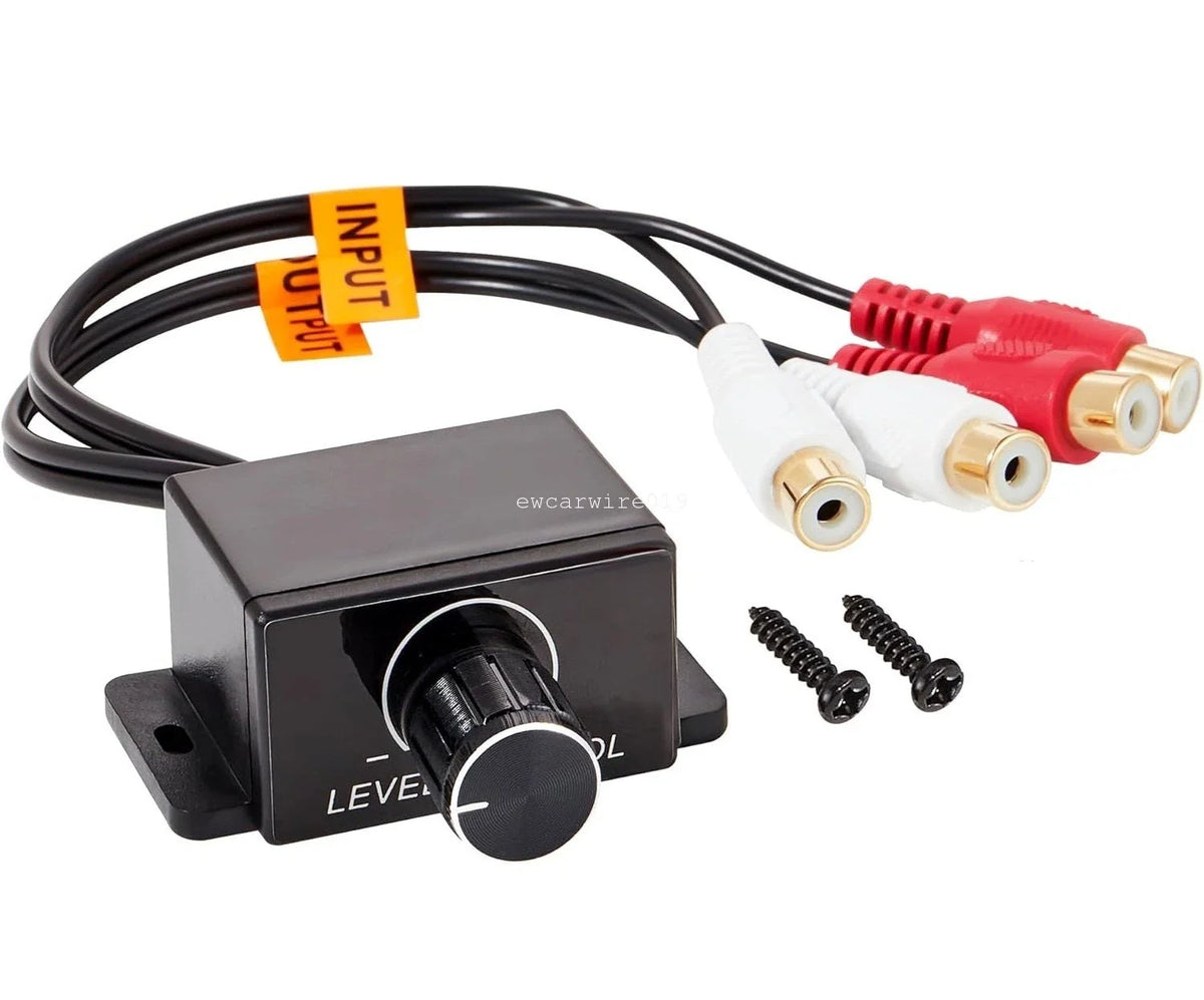 Remote Volume Control Rotary Knob RCA Level for Car Audio Amplifiers