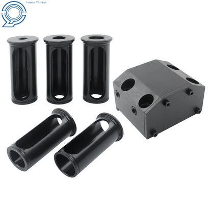 1-1/2" CNC Lathe Turret Tool Block BOT20 + 5 Reduction Sleeves