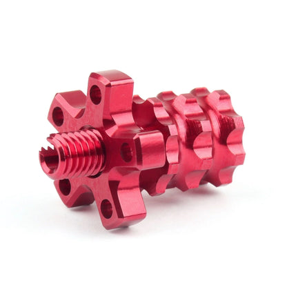 Motorcycle CNC Clutch Cable Adjuster Screw - Red, 8mm Thread
