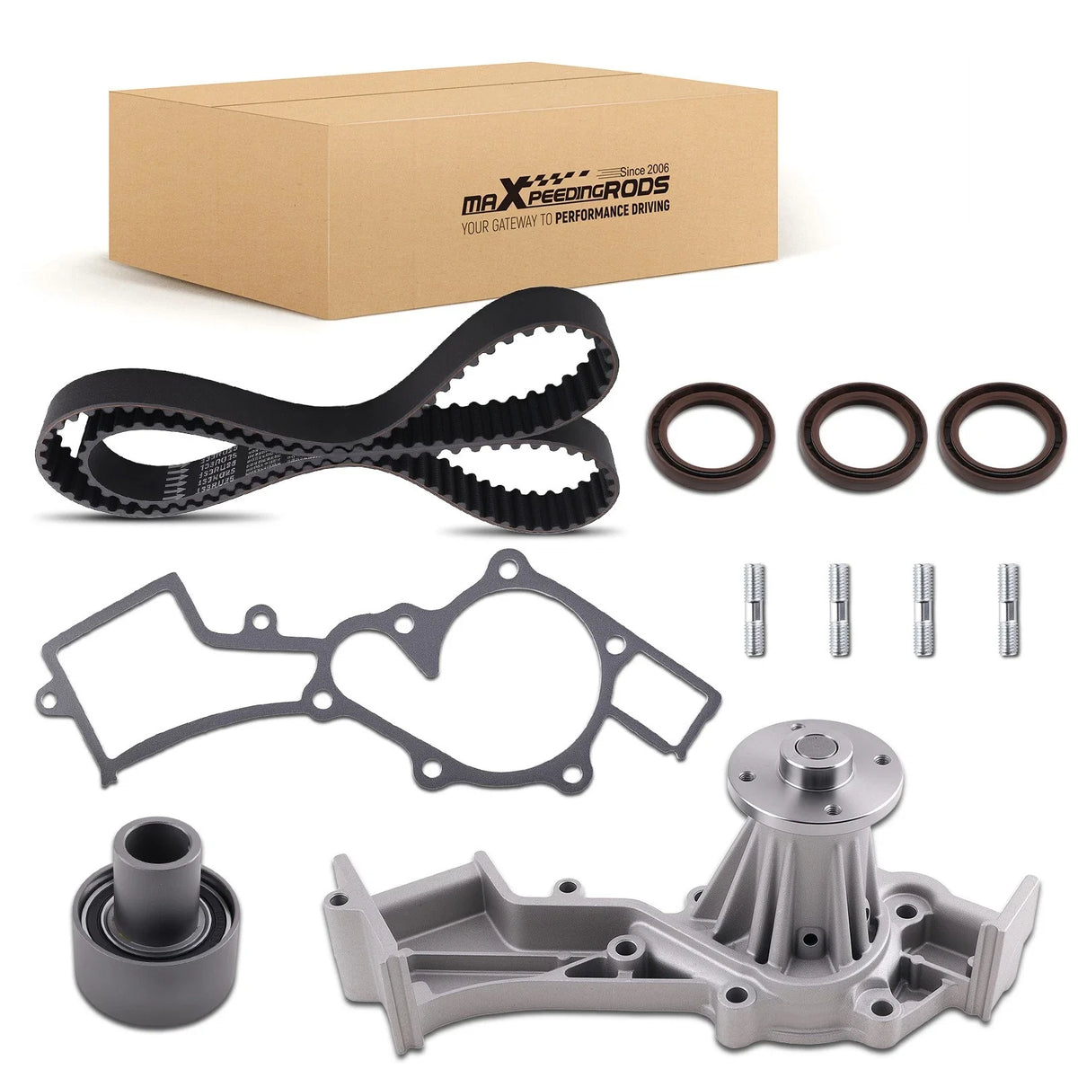 Water Pump & Timing Belt Kit for 1996-2004 Nissan Pathfinder QX4 TCK249WP-3