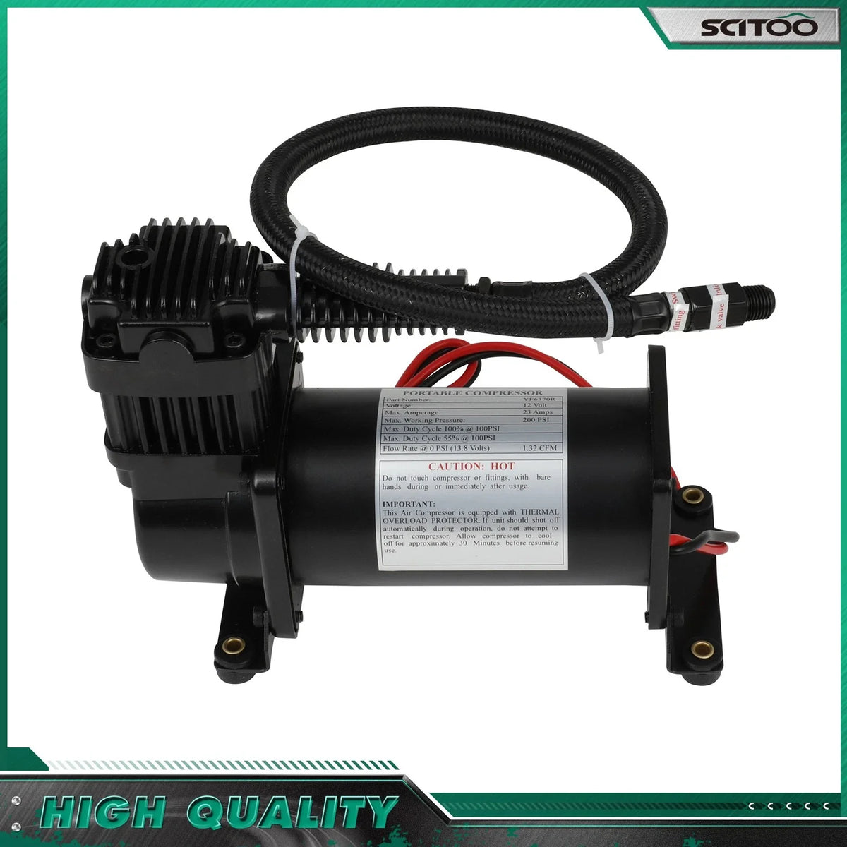 12V 200PSI Air Compressor Kit for Train Horns (Universal)