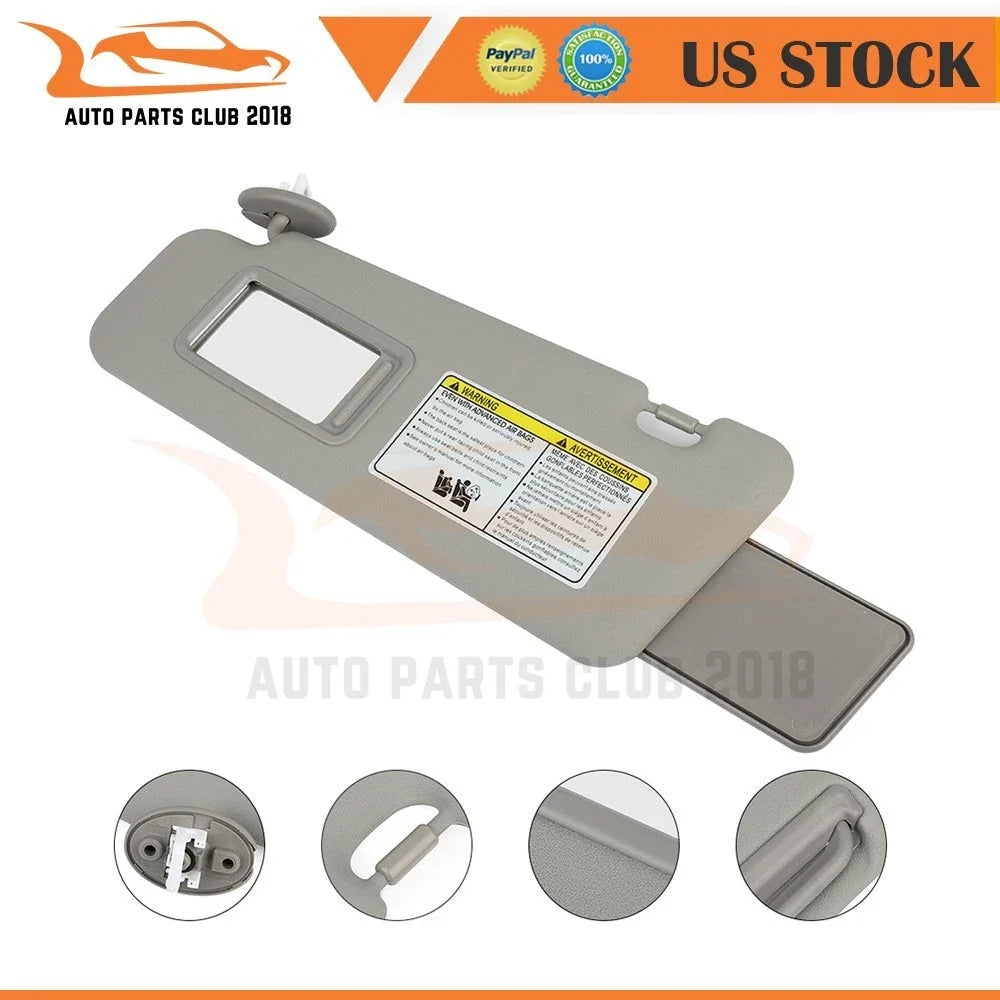 Left Driver Side Sun Visor for Toyota Highlander (2008–2013)