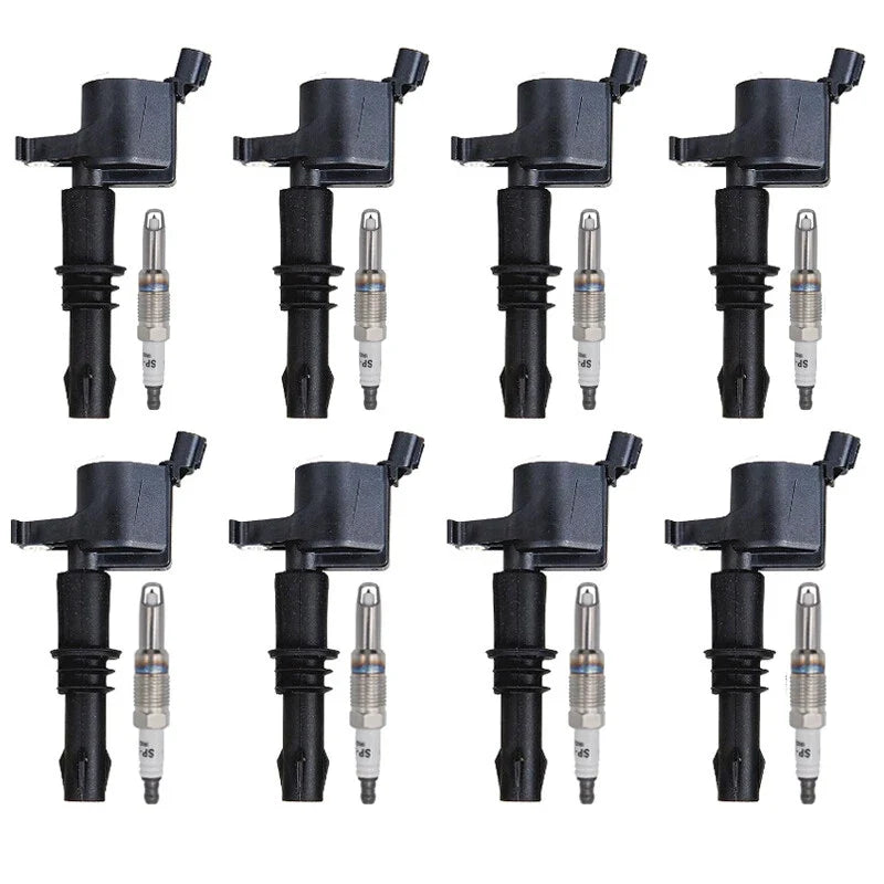 8X Ignition Coils + 8X Iridium Spark Plugs for Ford F150 V8 5.4L (2004–2008)