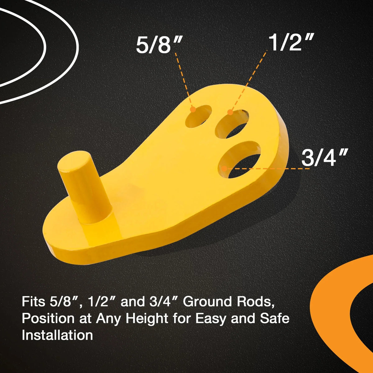 Ground Rod Driver for Universal Use (5/8, 1/2, 3/4 Inch)