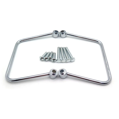 Chrome Throw-over Saddlebag Support Brackets for Harley FLSL FXBB (2018–2021)