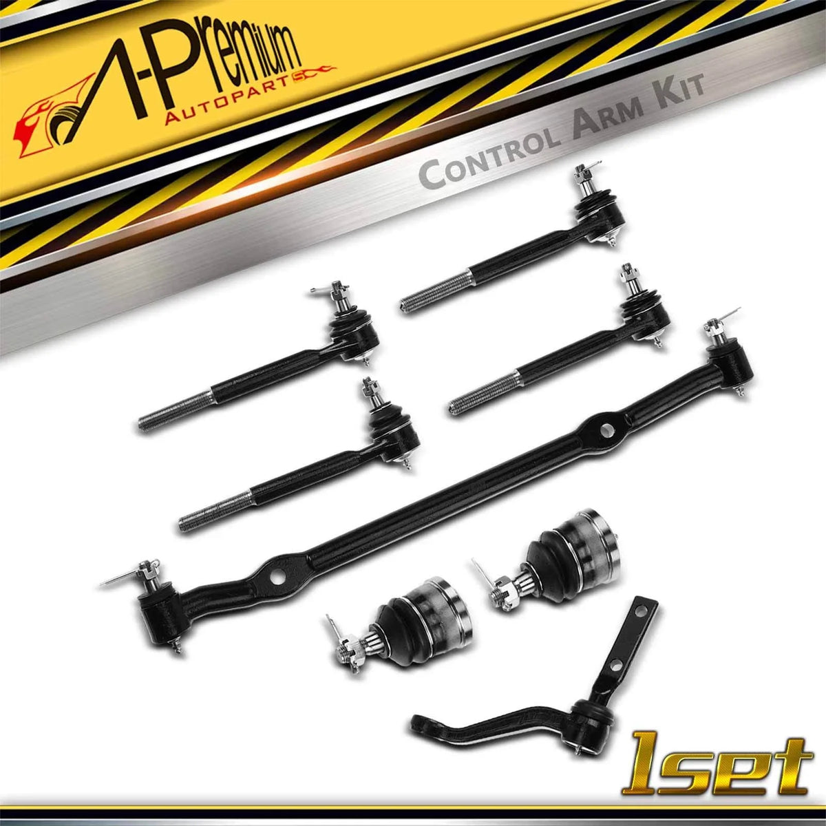 8x Inner Outer Tie Rods with Ball Joints for Chevy Malibu (2004–2023)