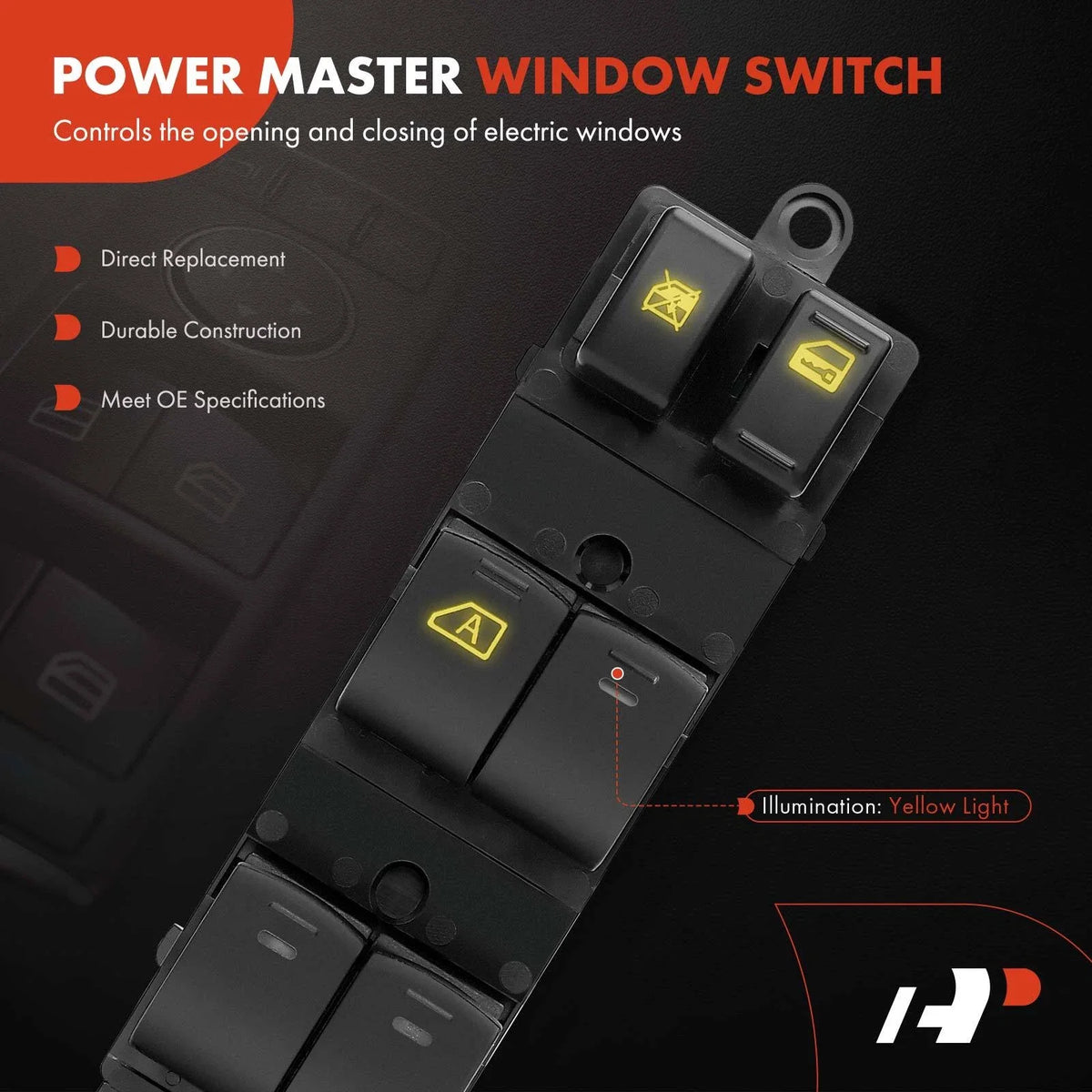 Power Window Switch for Front Left - Nissan Sentra 2008-2010