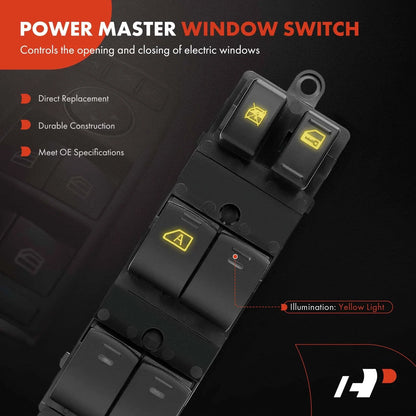Power Window Switch for Front Left - Nissan Sentra 2008-2010