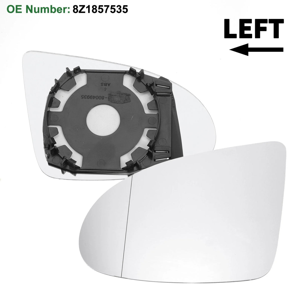 Aspherical Left Side Mirror Glass Replacement for Audi A2 (2000–2005)