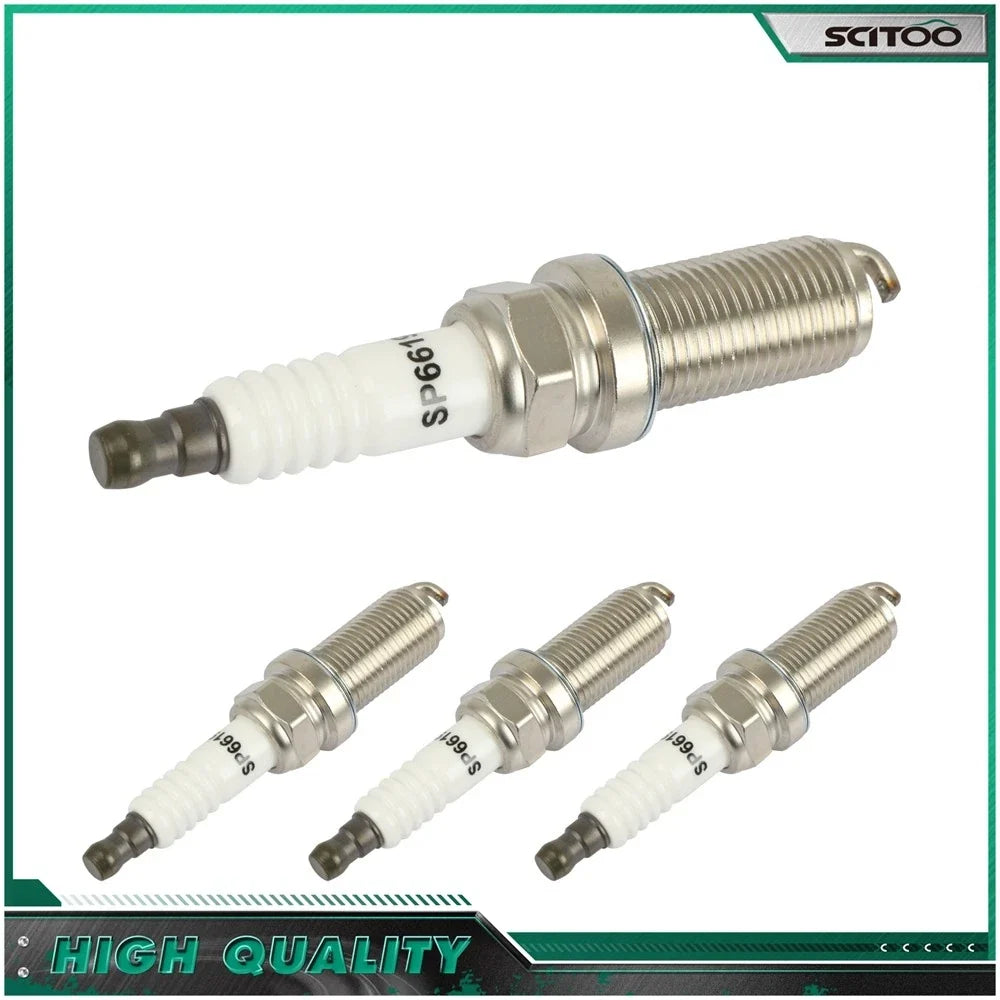 4-Pack Iridium Spark Plugs for Honda Civic, Toyota Tacoma, Acura ILX