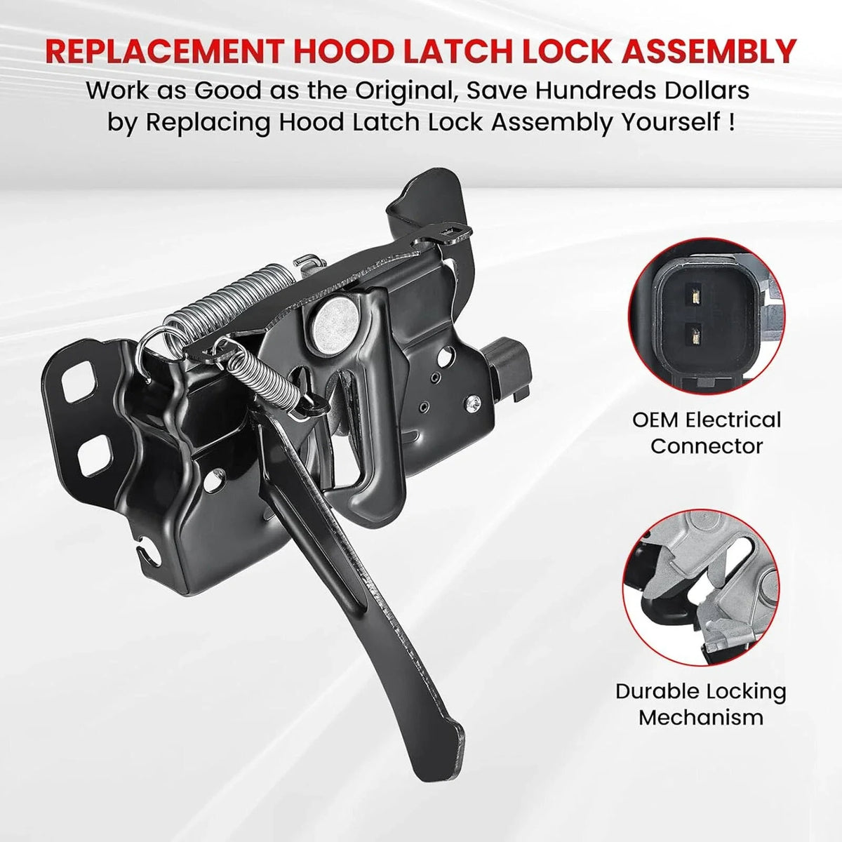 Hood Lock for Dodge Charger 2015-2022 & Challenger 2008-2010 68261142AA