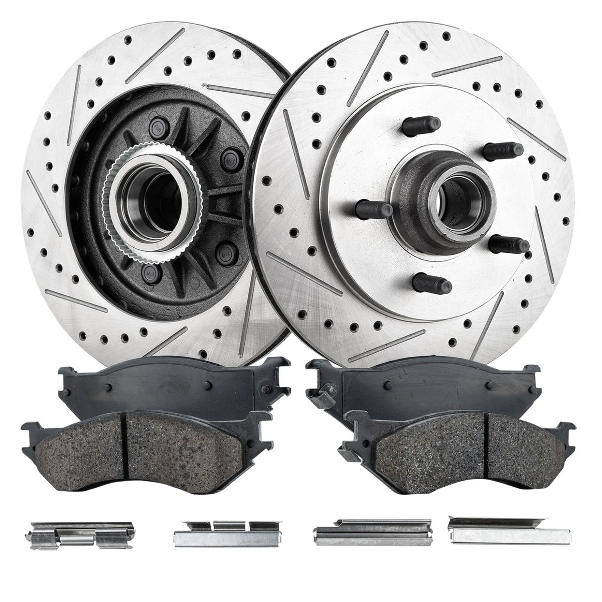 Front Brake Disc Rotors and Pads Kit for Ford F-150, Expedition (1999–2002)