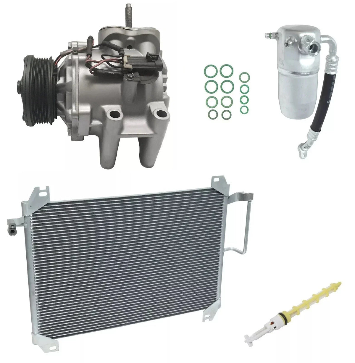 AC Compressor Kit with Condenser for Isuzu Ascender 4.2L (2007–2008)