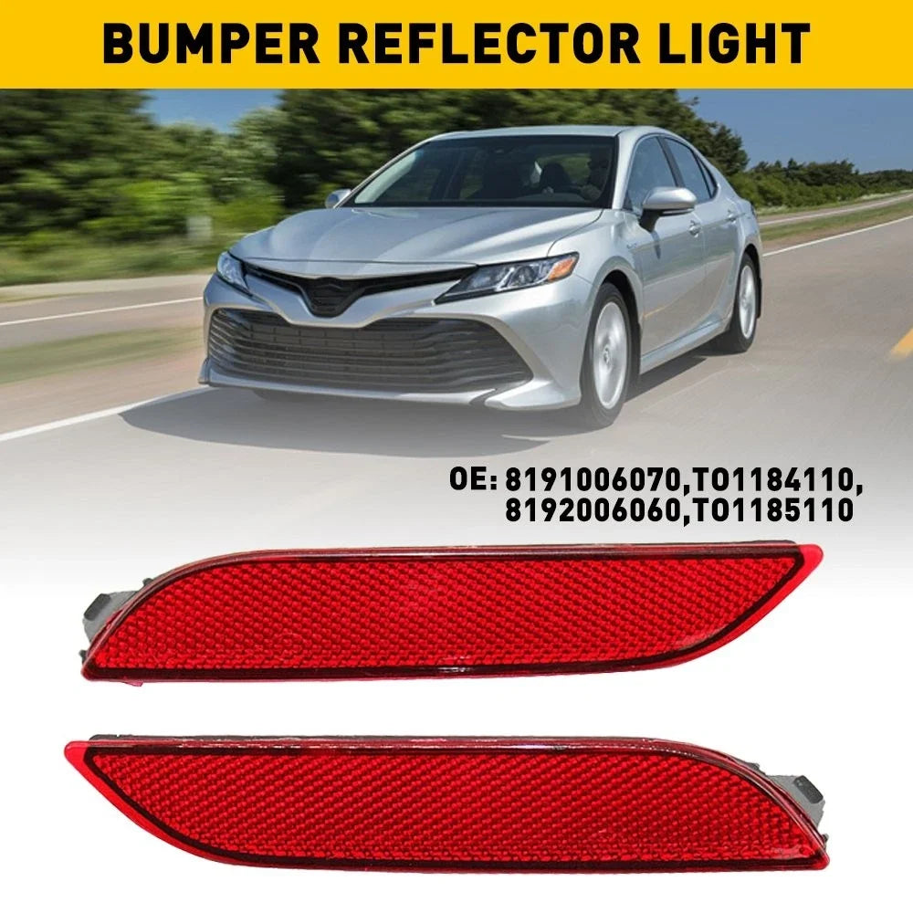 Rear Bumper Reflectors LED Set (2X) for Toyota Camry 2018-2021